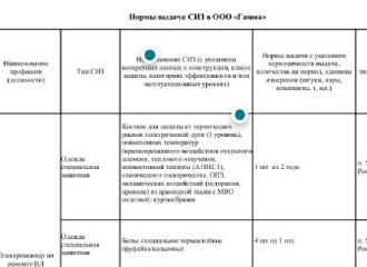 Нормы выдачи спецодежды (СИЗ) в 2023 году по профессиям